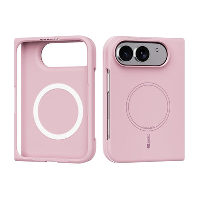 Simple Magnetic Skin-Feel Liquid Silicone Phone Case‌ For iPhone Duo iPhone 18 Fold Shockproof for Magsafe Flexible Slim Cover