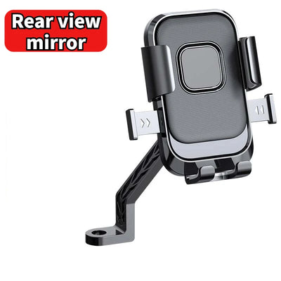 Motorcycle And Bicycle Mobile Phone Holder Free Rotation Mobile Phone Navigation Holder Riding Shockproof Universal For All Mode