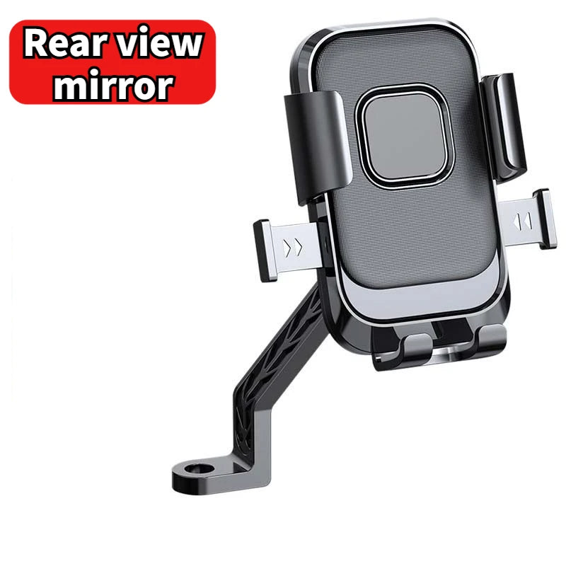 Motorcycle And Bicycle Mobile Phone Holder Free Rotation Mobile Phone Navigation Holder Riding Shockproof Universal For All Mode