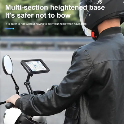 Motorcycle Bike Mobile Phone Holder Support Universal Bicycle 360° Swivel Adjustable Waterproof GPS Motorcycle Cellphone Holder