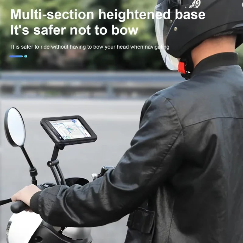Motorcycle Bike Mobile Phone Holder Support Universal Bicycle 360° Swivel Adjustable Waterproof GPS Motorcycle Cellphone Holder