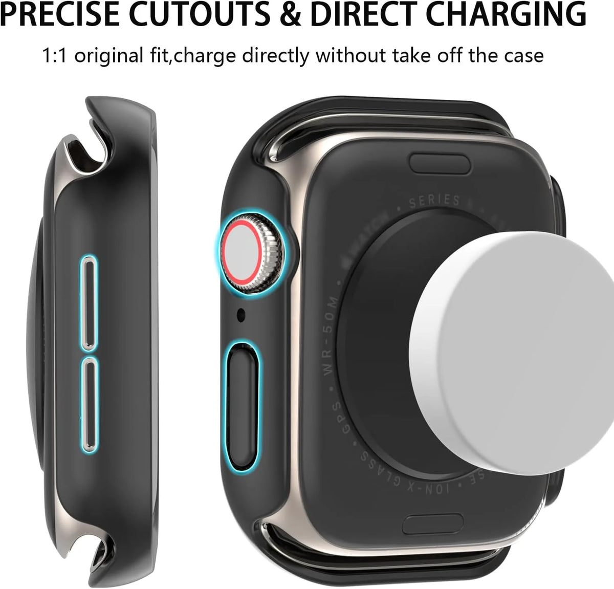 Cover for Apple Watch Case 12 10 11 46mm 44mm 40mm 42mm 38mm Accessories PC Protector Bumper iWatch Series 8 7 SE 3 9 45mm 41mm