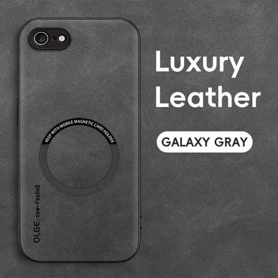 Magnetic Retro Leather Case For iPhone 16E 7 8 Plus SE 2020 2022 iPhone8 Plus Wireless Charging Phone Case Cover