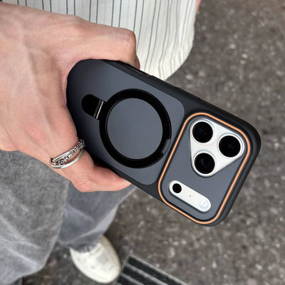 Shockproof Bumper Matte Kickstand Holder Case for iPhone 17 Air 16 14 15 Plus 13 12 11 Pro Max For Magsafe Magnetic Armor Cover