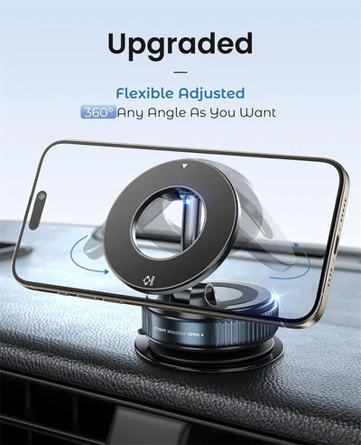 New 360° Adjustable Vacuum Suction Magnetic Bracket Car Phone Holder for Magsafe IPhone Samsung HUAWEI Foldable phone bracket