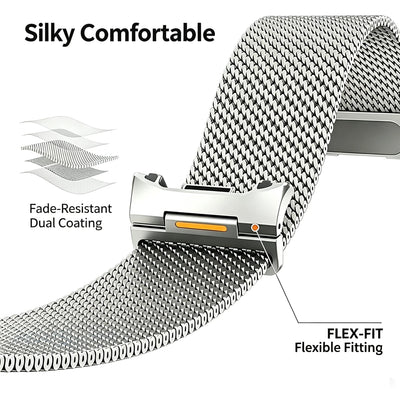 Metal Milanese Loop Band For Samsung Galaxy Watch Ultra 2 Strap 47mm Bracelet Correa Galaxy Watch 9 8 8 Classic 44mm 40mm 46mm