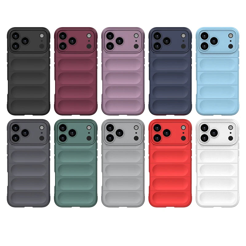 Funda For iPhone 17 Pro Max Soft Silicone Shockproof Bumper Phone Case For iPhone17 Pro Air 17Pro Max Lens Protection Back Cover