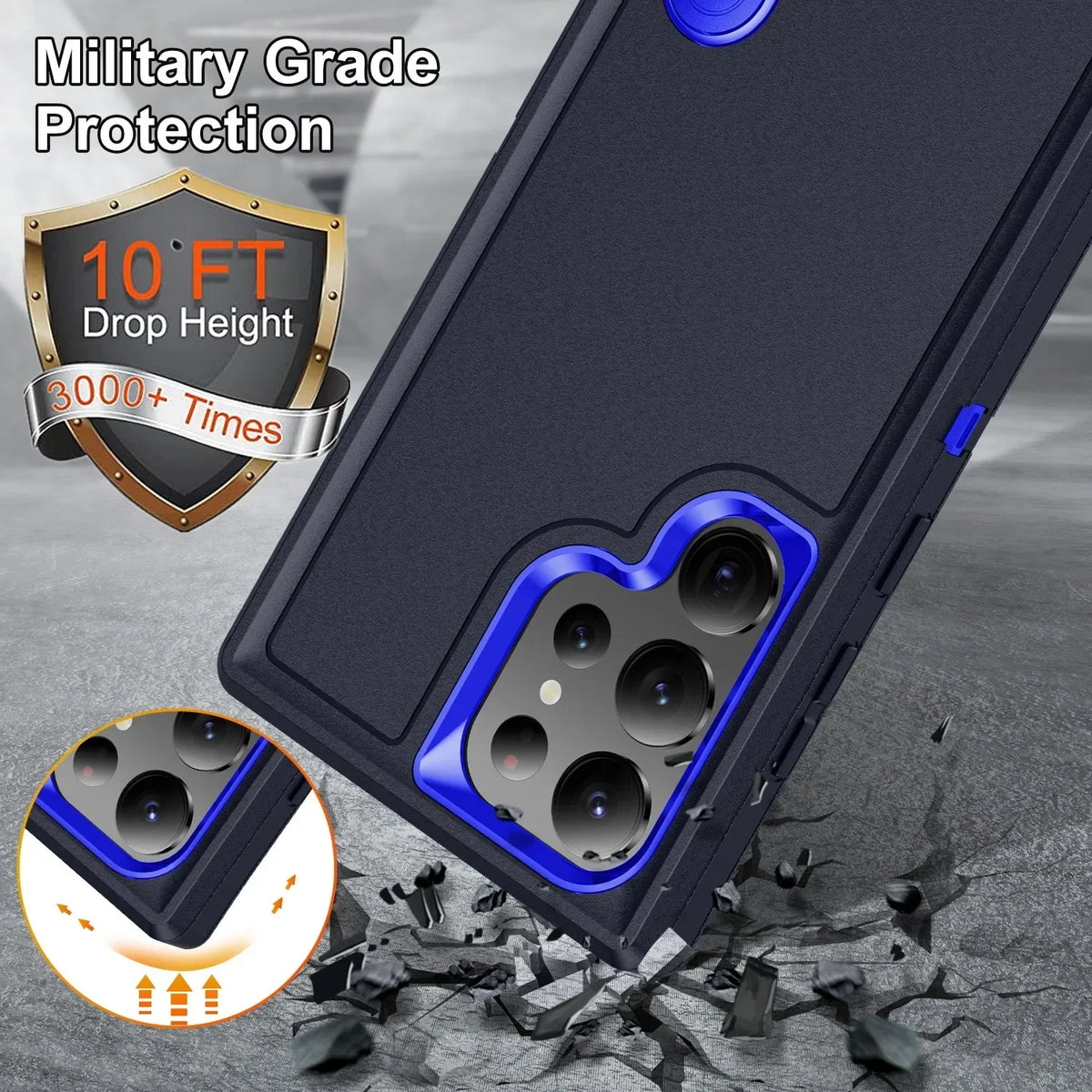 Case For Samsung Galaxy S26 Ultra S25 Edge S24 S23 S22 Heavy Anti-Scratch Rugged Protective Kickstand Full Body Shockproof Cover