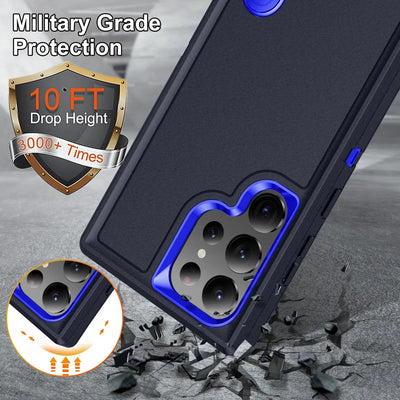 Case For Samsung Galaxy S26 Ultra S25 Edge S24 S23 S22 Heavy Anti-Scratch Rugged Protective Kickstand Full Body Shockproof Cover