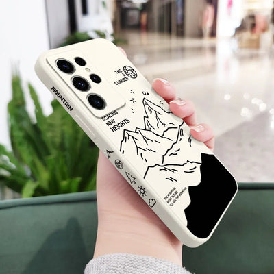 Climb Mountains Phone Case For Samsung Galaxy S25FE  S24 S23 S22 S21 S20 S10 S10E S9 Ultra Plus FE Note 20 Ultra 10 9 Plus Cover