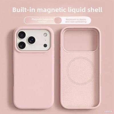 Original Magnetic Phone Case For iPhone 17 16 Pro Max Liquid Silicone Cases For iPhone 17 18 Pro Max 17Pro Air Soft Bumper Cover