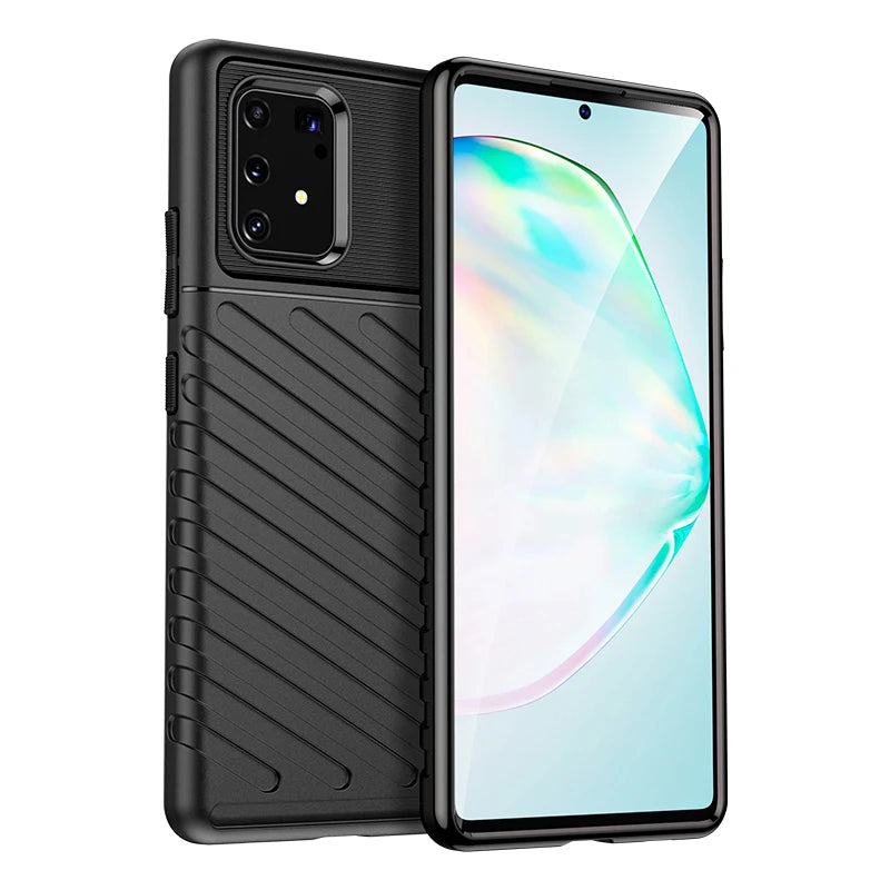 Luxury Shockproof Silicone Phone Case for Samsung Galaxy A81 M60S Note 10 Lite A91 M80S S10 Lite - Soft TPU Protective Cover