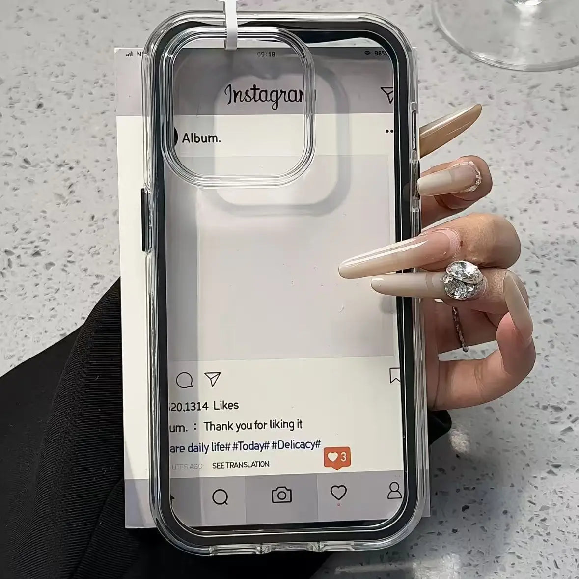 Luxury Candy Color Frame Clear Back Phone Case For iPhone 18 17 16 15 14 13 12 Pro Max 11 16PLUS Acrylic Shockproof Bumper Cover