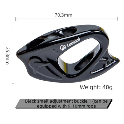 Adjustable Rope Gripper Self-locking Retarder Aluminum Alloy Climbing Hook Climbing Buckle for Rock Climbing and Mountaineering