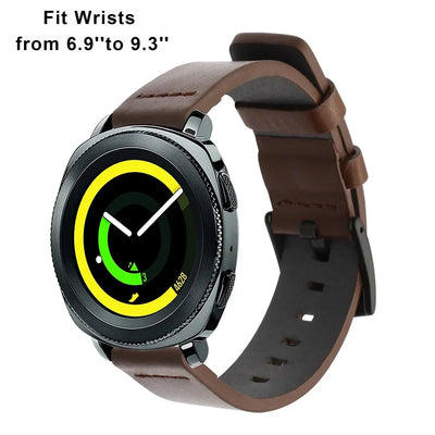 20mm 22mm Watch band Quick release Leather Strap for Samsung Galaxy Watch 3 Active2 40 44mm huawei watch gt 2 WatchBand 24 18mm
