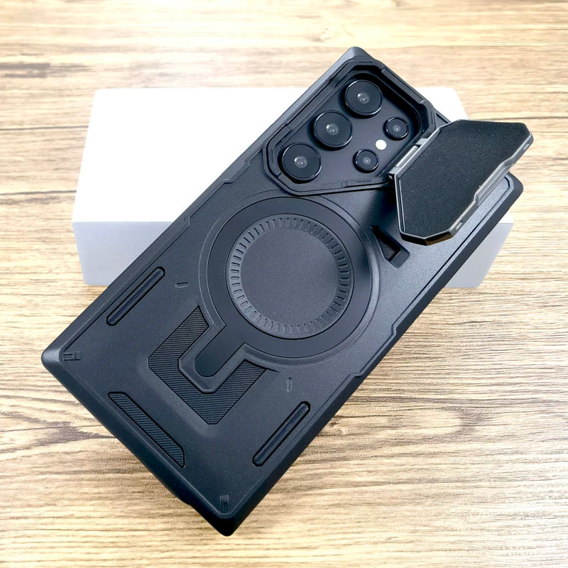 Shockproof Armor Case For Samsung Galaxy S26 S25 S24 S23 Ultra Plus FE A17 A56 A36 A16 A26 A15 A55 A35 5G Magsafe Charge Cover