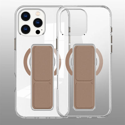 Luxury Folding Wristband Stand Magnetic Phone Case For iPhone 17 18 Pro Max 15 16 Plus 14 13 12 Shockproof Protective Back Cover