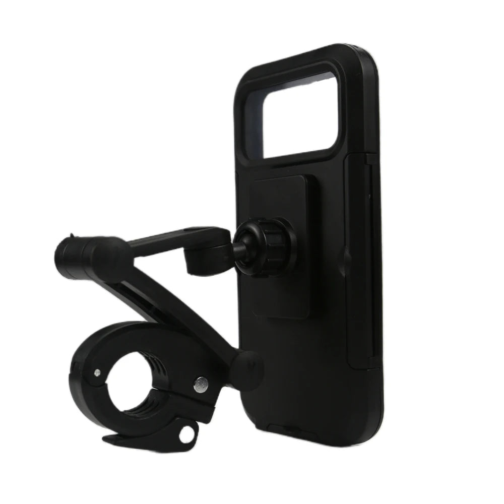 360° Rotating Adjustable Motorcycle Phone Holder Supports Universal Bicycle GPS Waterproof Motorcycle and Bicycle Phone Holder