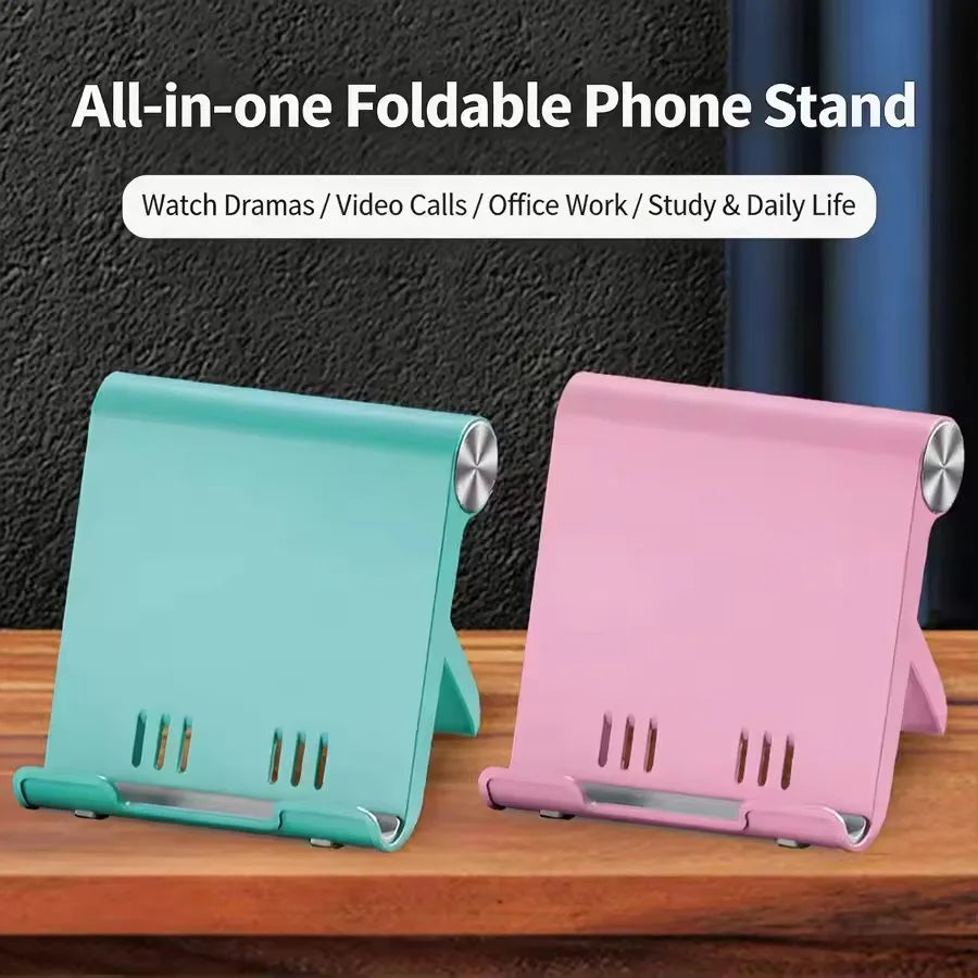 Adjustable Phone Holder Stand Portable Foldable Desktop Phone Support Universal Cell Phone Stand for iPhone, Samsung