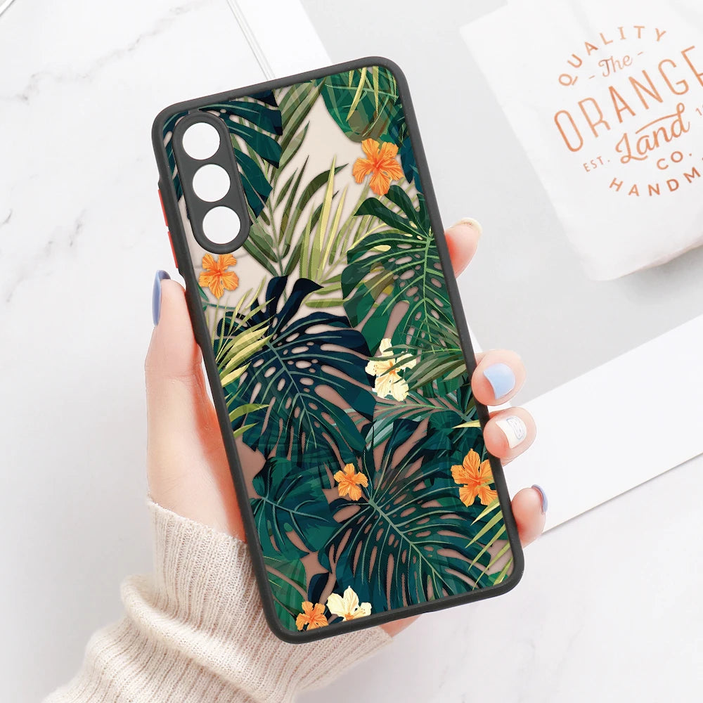 Palm Tree Leaves Phone Case For Samsung Galaxy S24 Ultra Cases Samsung S26 Ultra S23 FE S25 S22 Ultra S21 S20 FE S23 Plus Cover