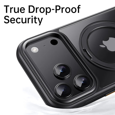 360° Mechanical Torque-Sound Rotating Stand Holder Magnetic Magsafe Phone Case For iPhone 16 15 14 13 17 18 Pro Max Plus Air 17E