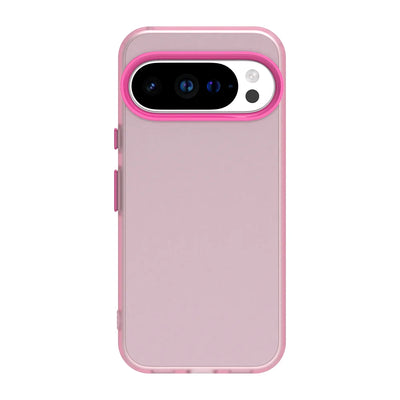 Frosted Fashion Soft Bumper Candy Color Phone Case For Google Pixel 10 9 8 A Pro XL Case Frame Protect Independent Button Cover