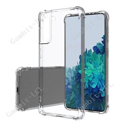 Anti-Falling Soft Case For Samsung Galaxy S22 Ultra S22 S22+ Plus S23 S20 S21 FE S10 Lite S10e Clear Transparent Protector Cover