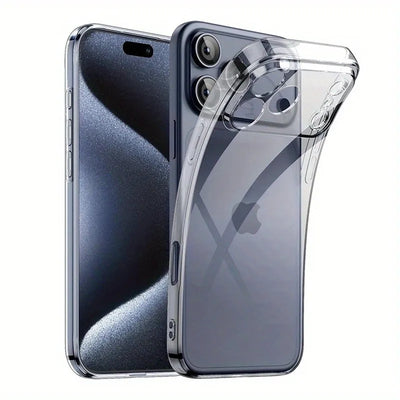 Ultra Thin Clear Phone Case For iPhone 17 16 18 Pro Max 17Pro Soft Silicone Transparent Cases For iPhone 15 14 13 Pro Max Cover