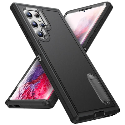 Case For Samsung Galaxy S26 Ultra S25 Edge S24 S23 S22 Heavy Anti-Scratch Rugged Protective Kickstand Full Body Shockproof Cover