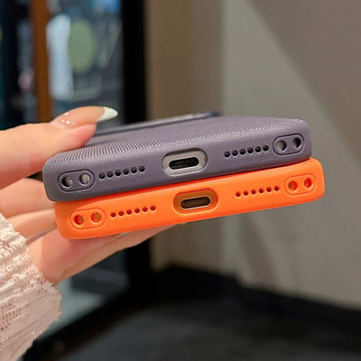 Original Technology Woven Magnetic Case For iPhone 18 17 16 15 14 13 Pro Max Fundas For Magsafe Wireless Charger Official Cover