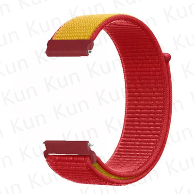 20mm 22mm Band For Samsung Galaxy Watch 6/5/4/5pro/4/6 Classic/active 2 Nylon loop sport bracelet huawei watch GT 4-2-2e-3 Strap
