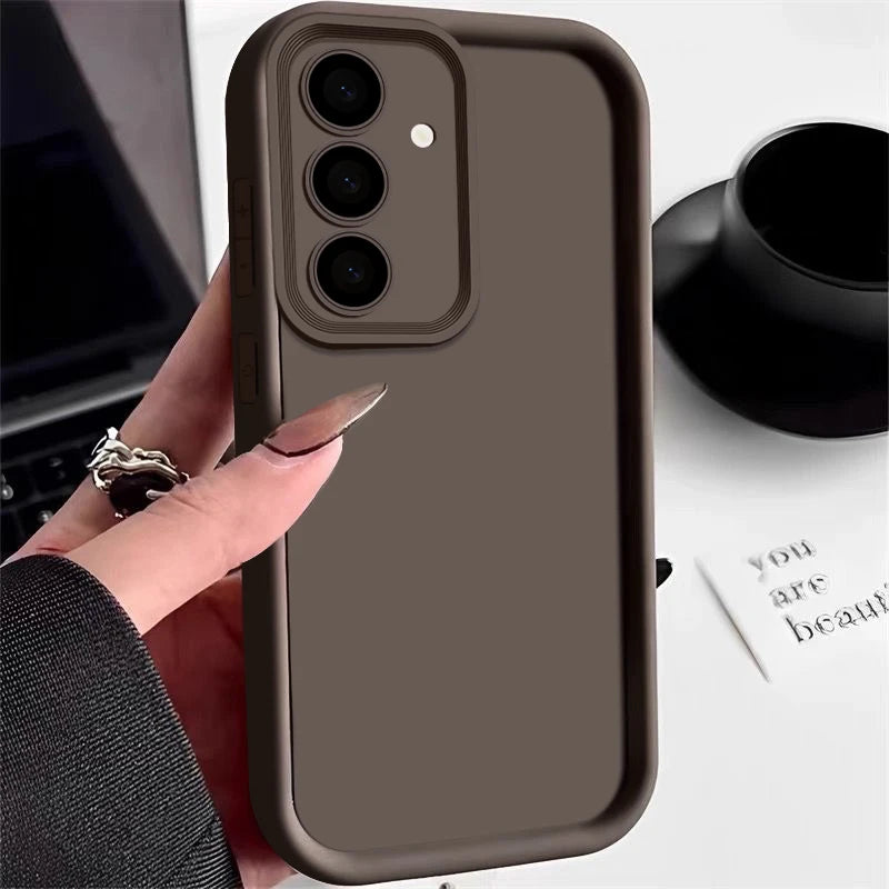 Soft TPU Case For Samsung Galaxy A56 A55 A54 A53 A35 A15 A16 A25 5G S24 S26 S25 Ultra S23 FE Candy Color Silicone Phone Cover