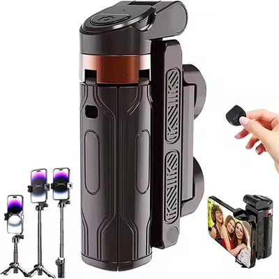 MEUYAG 2026 New Tripod, Phone Stand with Bluetooth Shutter, Wireless Selfie Stick Brackets with Phone Holder for Smartphone Came