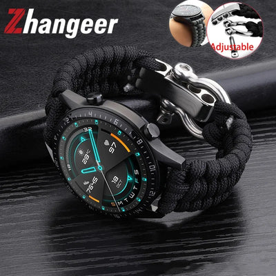 20mm 22mm 24mm Weave Nylon Sport Watch Strap for Men Women Universal Watch Band Bracelet Accessories with Tool