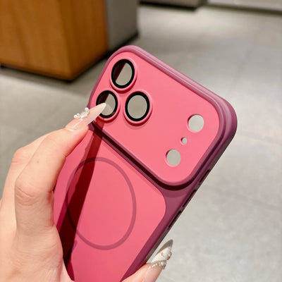 Matte Armor Magnetic Wireless Charging Phone Case For iPhone 18 17 16 15 Pro Max 14 12 13 11 Pro Case Magsafe Shockproof Cover