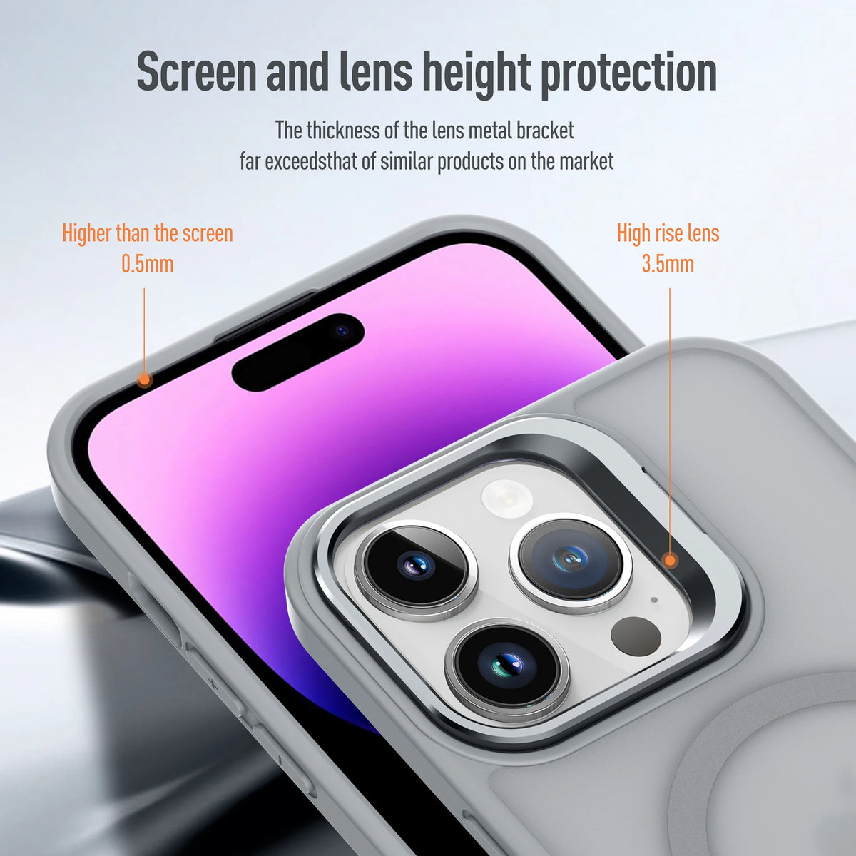 Metal Lens Stand Magnetic For Magsafe Case For iPhone 18 17 Air 16 15 14 13 12 Mini 11 Pro Max Plus Matte Wireless Charge Cover
