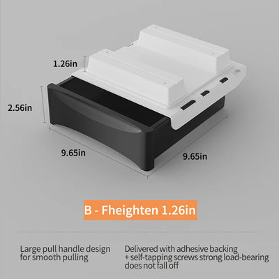 Small Under Desk Storage Cabinet with Mobile Pedestal, Hidden Drawer and Cable Management for Efficient Workspace Setup