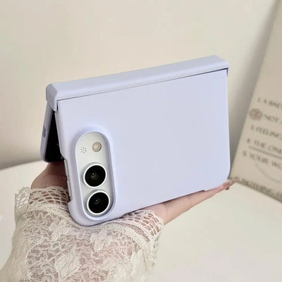 Solid Color Skin Feel Hinge Protection Case For iPhone Duo 18Ultra 18 Fold Shockproof Folding Phone Cover