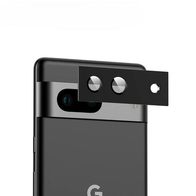 For Google Pixel 7 8 Pro 7A 8A Metal Ring Camera Lens Protectors for Pixel7A Pixel8A Glass Camera Armor Lens Film Cover Case