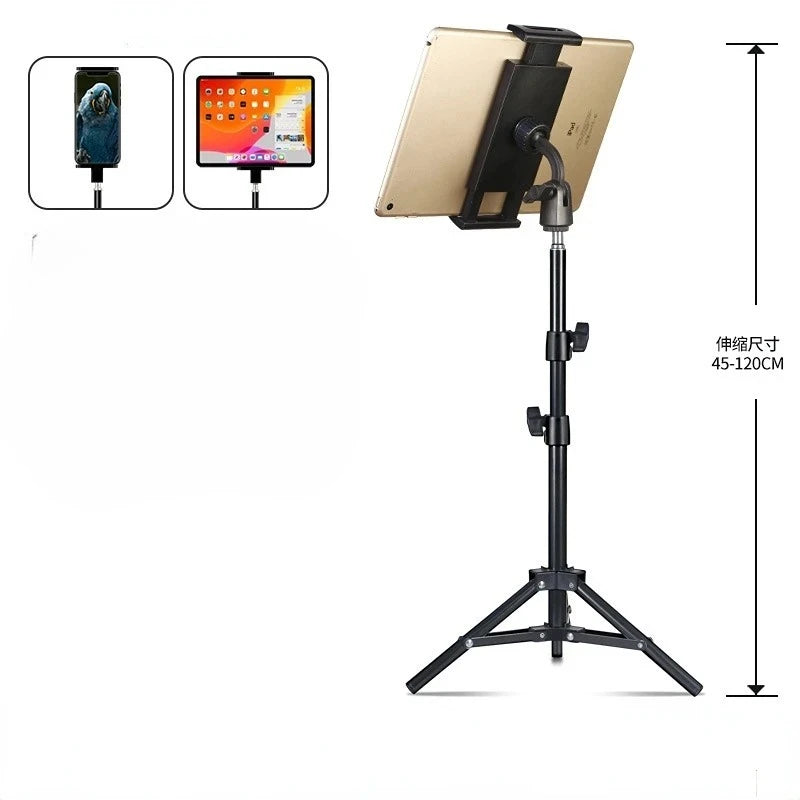 Adjustable Tablet Tripod Floor Stand Holder Live Mount Support for 4-13 Inches for IPad Air Pro 12.9 Lazy Holder Bracket Support
