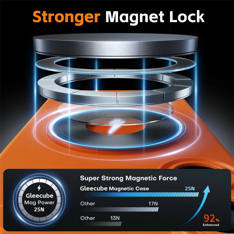 Orange for IPhone17 Silicone Soft Magnetic Case for IPhone 17 Air 16 15 14 13 12 18 Pro Max Plus 17Pro for Magsafe Phone Cover