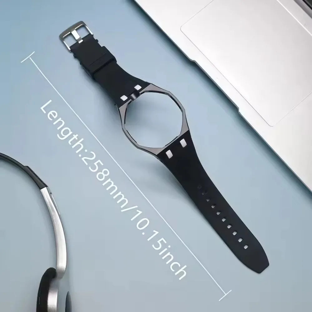 PC Case+Silicone Strap for Swatch X AP Royal Pop Pocket Watch Changer To Wristwatch Integrated Modification Accessories Bracelet