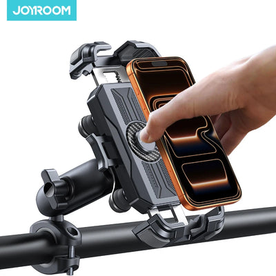 Joyroom Motorcycle Bike Phone Holder Mount with Vibration Dampener Universal Bike Phone Holder for Bicycle Scooter ATV/UTV