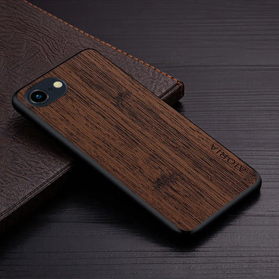 Case for iPhone 17e 16e Funda Straight Wood Grain PU Leather Phone Cover for iPhone 17e Case Capa