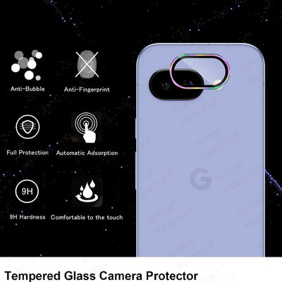 Pixel9a Camera Ring For Google Pixel 9a 5G Metal Lens Glass Case GooglePixel9a 9 A A9 Back Camera Screen Protector Accessories