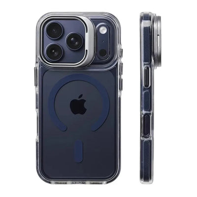 For MagSafe Clear Kickstand Case for iPhone 18 17Pro Max 17Air 16 15 14 13 12 Magnetic Shockproof Transparent Camera Stand Cover
