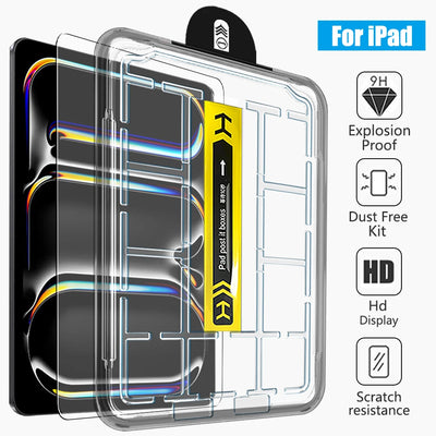 Tempered Glass Screen Protector for iPad Air 11 13 M4 M3 M2 Pro 11 13 M5 12.9 11th A16 10th 9th 8th 7th Air 5 4 3 10.2 10.5
