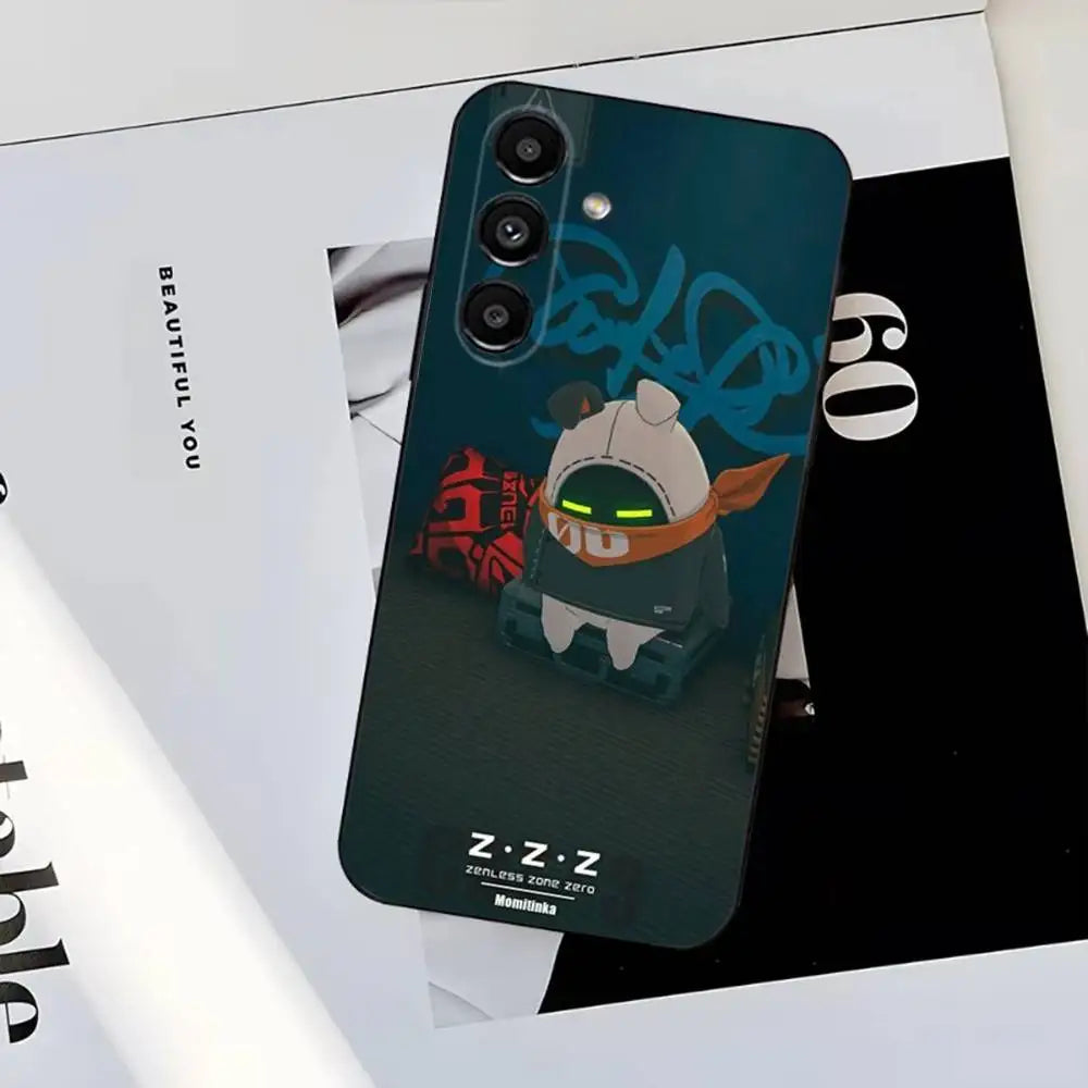 Zenless Zone Zero Phone Case For Samsung S26 S25 S24 S23 A56 A71 PLUS ULTRA,Soft Silicone Black Cover