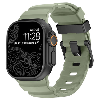 Trail Silicone Band for Apple Watch Ultra 4 3 2 49mm Strap 46mm 45mm 44mm Sport Bracelet iWatch Series 12 11 10 Ultra 9 8 7 SE3