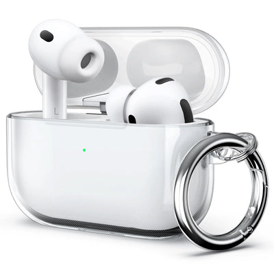 (Clear Pink) For AirPods Pro 3 Earphone Case Accessories For AirPods Pro 3rd Generation Protective Case Cover 2026 with Keychain
